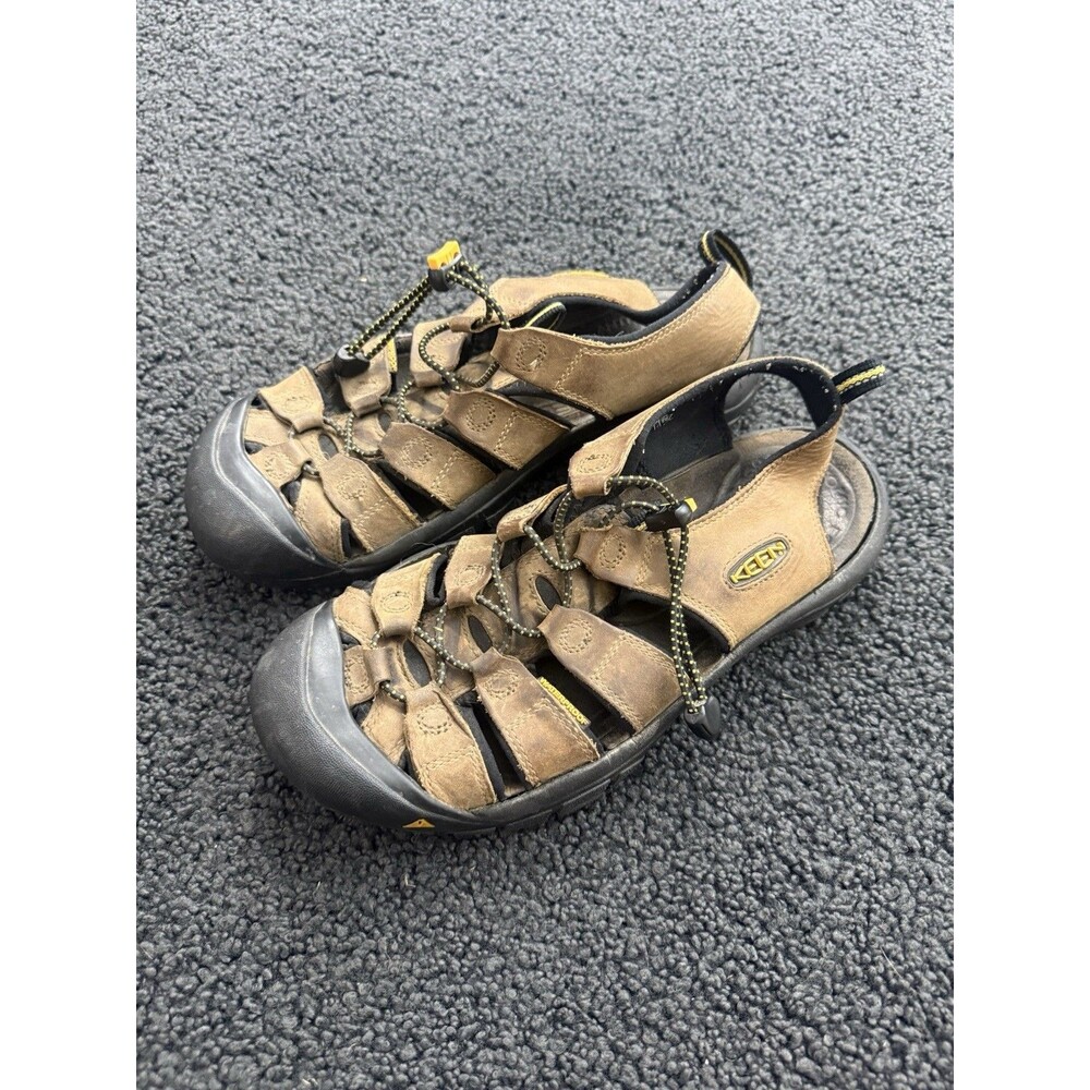 KEEN Mens Newport H2 Brown Leather Sandals Water Hiking Shoes Lost Size Tags